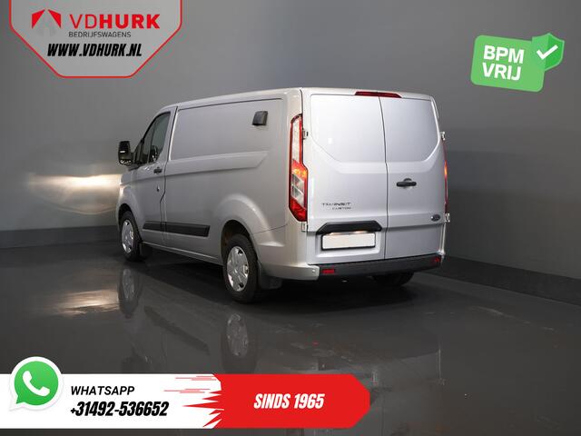 Ford TRANSIT CUSTOM 2.0 TDCI 130 pk BPM VRIJ! Sortimo/ Standkachel/ Stoelverw./ Carplay/ Camera/ Navi/ Cruise