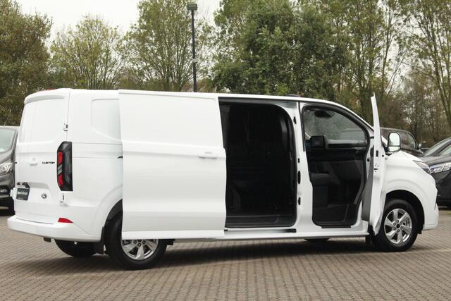 Ford TRANSIT CUSTOM E-Transit 340 L2H1 Limited 71 kWh 218pk Automaat | Trekgewicht 2300kg | LED | Carplay | Keyless | Camera | Cruise | Stoel+Stuurvwer. | Lease 717,- p/m