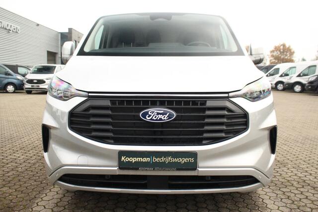 Ford TRANSIT CUSTOM E-Transit 340 L2H1 Limited 71 kWh 218pk Automaat | Trekgewicht 2300kg | LED | Carplay | Keyless | Camera | Cruise | Stoel+Stuurvwer. | Lease 735,- p/m