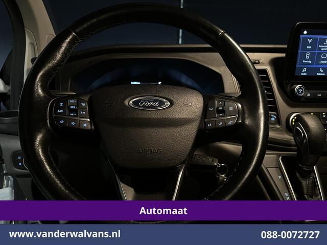 Ford TRANSIT CUSTOM 2.0 TDCI 131pk Automaat L2H1 Euro6 Airco | Camera | Apple Carplay | LED | Cruisecontrol | Trekhaak Android Auto, Stoelverwarming, Verwarmde voorruit, Dakdragers, Parkeersensoren, Bijrijdersbank, Achterklep