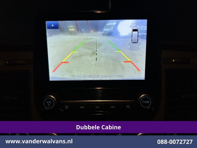 Ford TRANSIT CUSTOM 2.0 TDCI 130pk L2H1 Dubbele Cabine Euro6 Airco | 6-Zits | Camera | Navigatie | LED | Apple Carplay Android Auto, Cruisecontrol, Stoelverwarming, Verwarmde voorruit, Parkeersensoren, Achterklep