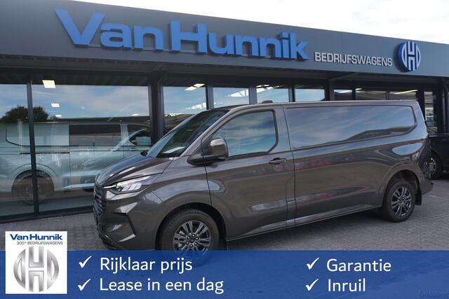 Ford TRANSIT CUSTOM 320L 2.5 PHEV Hybride 233PK Limited PRIJS INCL. BPM !! 13" Navi, Adap. Cruise, Camera, 17" LM, Trekhaak!! NR. HYB006