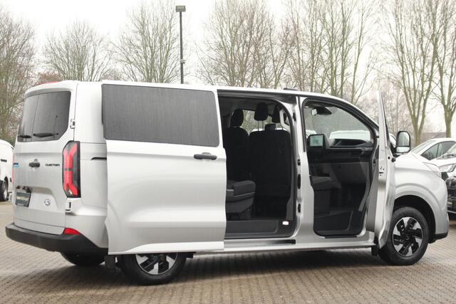 Ford TRANSIT CUSTOM E-Transit 320 L1H1 Kombi | 9 persoons | Trend | 65kWh | 160kW/218pk | Trekgewicht 2300kg | Camera | Carplay/Android | Cruise | Lease 824,- p/m