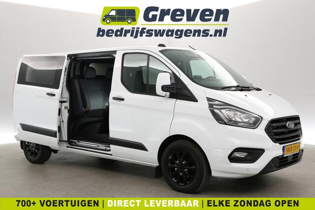Ford TRANSIT CUSTOM 2.0 TDCI L2H1 | Dubbele Cabine | Aut. | Airco | Cruise | Camera | 2xSchuifdeur | Carplay | Navi | Trekh. | Parkeersens.