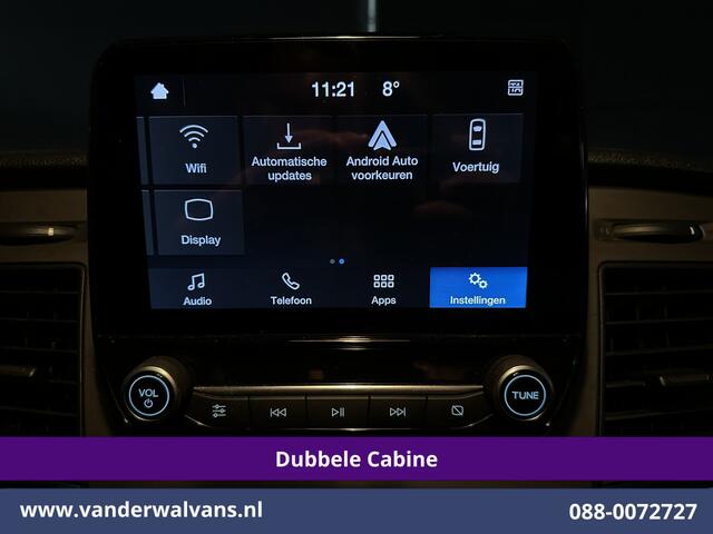 Ford TRANSIT CUSTOM 2.0 TDCI 131pk L2H1 Dubbele Cabine Euro6 Airco | 6-Zits | Camera | LED | 2800kg Trekhaak | Cruisecontrol Verwarmde voorruit, Android Auto, Dakdragers, Parkeersensoren
