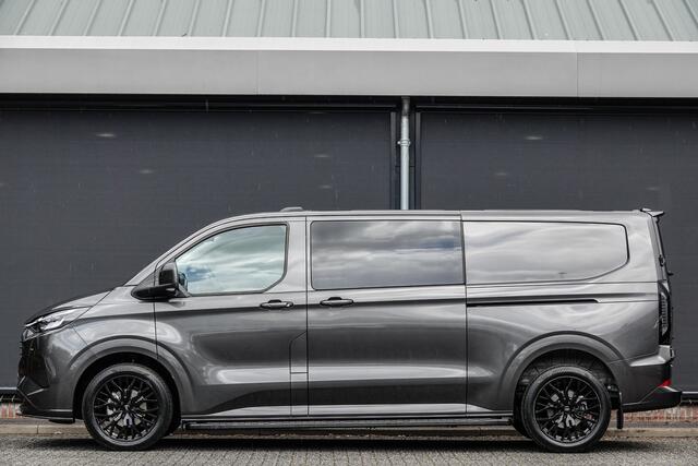 Ford TRANSIT CUSTOM L2H1 Dubbel Cabine 2.5PHEV 233Pk Aut. | Limited | Plug In Hybrid | 360° Camera | 2x Schuifdeur | Spoilerpack | 19'' | Magnetic Grey