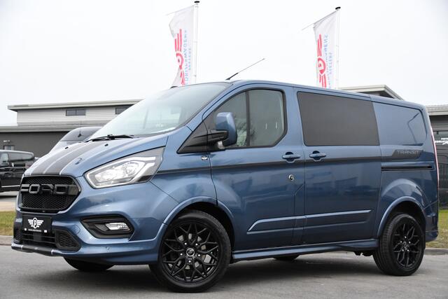 Ford TRANSIT CUSTOM 320 2.0 TDCI L1H1 Sport DC Camera, Cruise, Carplay, 170pk, 2 x Schuifdeur, Automaat, LED, Leder, Stoelverwarming, Uniek!