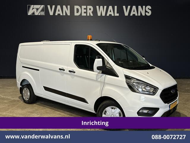 Ford TRANSIT CUSTOM 2.0 TDCI 130pk L2H1 inrichting Euro6 Airco | Camera | 2800kg Trekhaak | LED Cruisecontrol, Stoelverwarming, Parkeersensoren, Bijrijdersbank