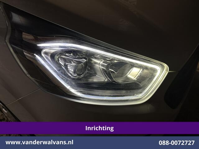 Ford TRANSIT CUSTOM 2.0 TDCI 130pk L2H1 inrichting Euro6 Airco | Camera | 2800kg Trekhaak | LED Cruisecontrol, Stoelverwarming, Parkeersensoren, Bijrijdersbank