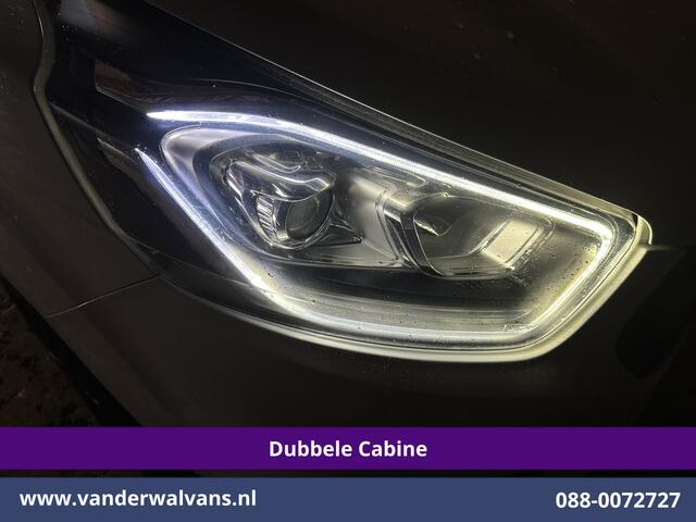 Ford TRANSIT CUSTOM 2.0 TDCI 131pk L2H1 Dubbele Cabine Euro6 Airco | 6-Zits | Navigatie | LED | Apple Carplay | Cruisecontrol Android Auto, Parkeersensoren, Achterklep, 2800kg trekvermogen