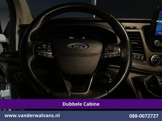 Ford TRANSIT CUSTOM 2.0 TDCI 131pk L2H1 Dubbele Cabine Euro6 Airco | 6-Zits | Navigatie | LED | Apple Carplay | Cruisecontrol Android Auto, Parkeersensoren, Achterklep, 2800kg trekvermogen