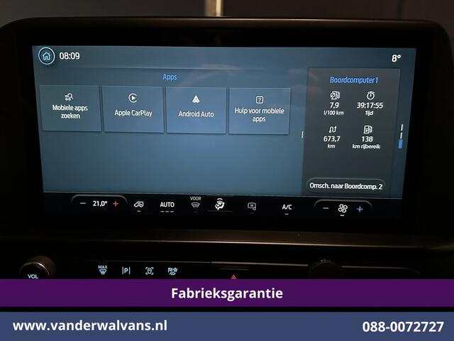 Ford TRANSIT CUSTOM 2.0 TDCI 136pk L2H1 Fabrieksgarantie Euro6 Airco | Camera | LED | Apple Carplay | Cruisecontrol Android Auto, Parkeersensoren, Verwarmde voorruit, Bijrijdersbank