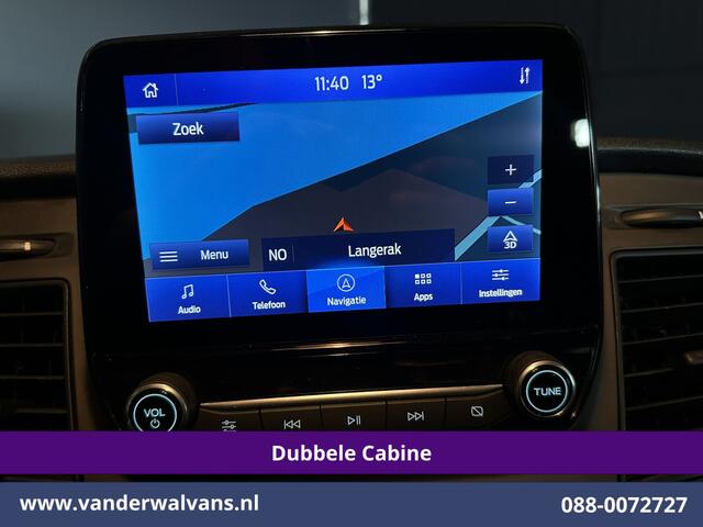 Ford TRANSIT CUSTOM 2.0 TDCI 130pk Automaat L2H1 Dubbele Cabine Euro6 Airco | 6-Zits | Navigatie | Cruisecontrol LED, Apple Carplay, Android Auto, Parkeersensoren