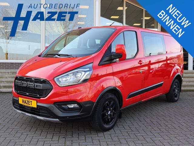 Ford TRANSIT CUSTOM 320 2.0 TDCI 130 PK TRAIL DUBBEL CABINE L2H1 6-PERS. + LEDER | RAPTOR GRILLE | CARPLAY | CAMERA | LMV