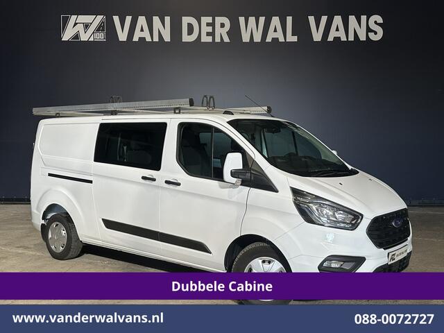 Ford TRANSIT CUSTOM 2.0 TDCI 130pk L2H1 Dubbele Cabine Euro6 Airco | 5-Zits | Imperiaal | LED | Cruisecontrol Stoelverwarming, Parkeersensoren