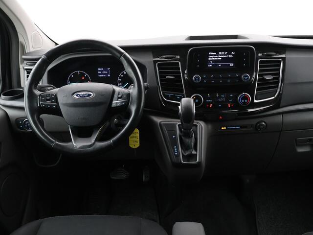 Ford TRANSIT CUSTOM 2.0 TDCI 130 PK AUT. L2H1 DUBBEL CABINE LIMITED | 2 SCHUIFDEUREN | TREKHAAK | CAMERA | STOELVERW. |