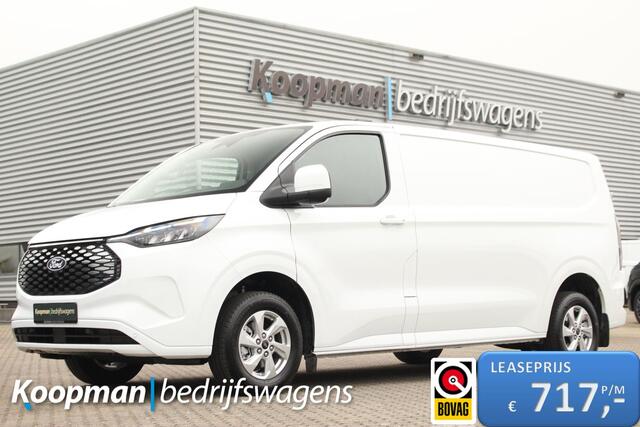 Ford TRANSIT CUSTOM E-Transit 320 L2H1 Limited | 65kWh | 160kW/218pk | Trekhaak 2300kg | Pro-Power | Camera | Carplay/Android | Cruise | Lease 717,- p/m