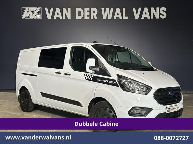 Ford TRANSIT CUSTOM 2.0 TDCI 170pk L2H1 Dubbele Cabine Euro6 Airco | 5-Zits | 2x Zijdeur | Camera | Navigatie | LED, Apple Carplay, Android Auto, Cruisecontrol, Verwarmde voorruit, Trekhaak, Parkeersensoren
