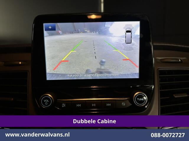 Ford TRANSIT CUSTOM 2.0 TDCI 170pk L2H1 Dubbele Cabine Euro6 Airco | 5-Zits | 2x Zijdeur | Camera | Navigatie | LED, Apple Carplay, Android Auto, Cruisecontrol, Verwarmde voorruit, Trekhaak, Parkeersensoren