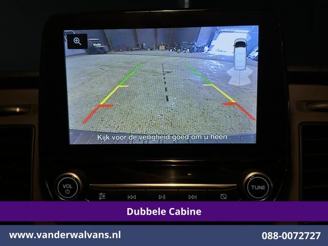 Ford TRANSIT CUSTOM 2.0 TDCI 170pk L2H1 Dubbele Cabine Euro6 Airco | 5-Zits | 2x Zijdeur | Camera | LED Apple Carplay, Android Auto, Cruisecontrol, Parkeersensoren, Stoelverwarming, Verwarmde voorruit 2800kg trekvermogen
