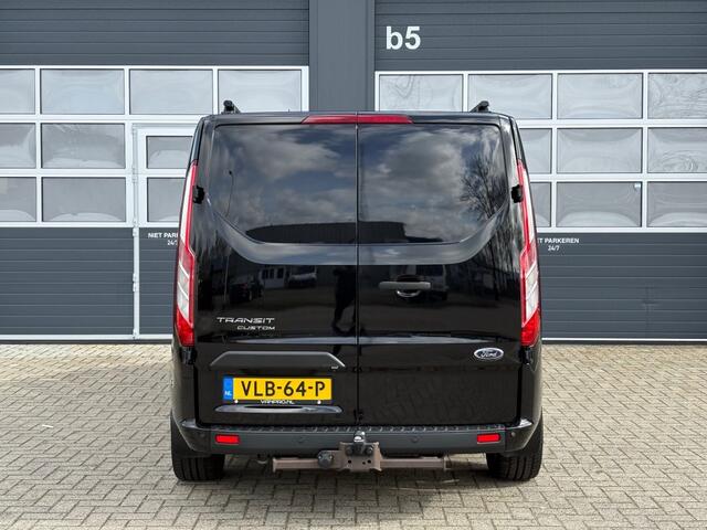 Ford TRANSIT CUSTOM 2.0 TDCI 130pk Automaat Dubbel Cabine Black Edition / Camera / Trekhaak / Navi / Airco / Cruise / Lane / LM velgen / Nw D-Riem