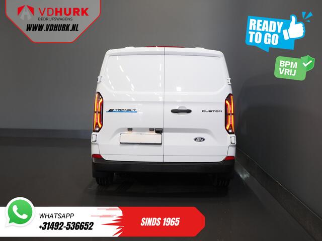 Ford TRANSIT CUSTOM E-Transit Trend 65 kWh 330 km WLTP LED/ Snellader/ 2.3t Trekverm./ Stoelverw./ Carplay/ Climate/ Camera/ PDC/ Cruise