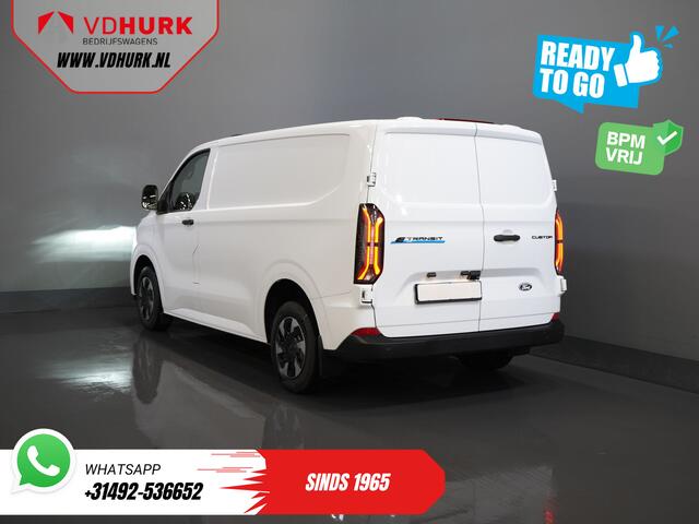 Ford TRANSIT CUSTOM E-Transit Trend 65 kWh 330 km WLTP LED/ Snellader/ 2.3t Trekverm./ Stoelverw./ Carplay/ Climate/ Camera/ PDC/ Cruise