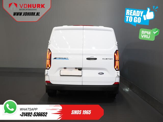 Ford TRANSIT CUSTOM E-Transit Trend 65 kWh 330 km WLTP LED/ Snellader/ 2.3t Trekverm./ Stoelverw./ Carplay/ Climate/ Camera/ PDC/ Cruise