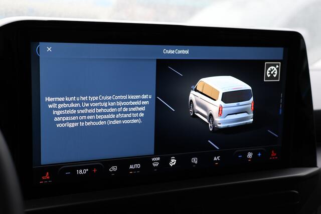 Ford TRANSIT CUSTOM 320 2.0 TDCI 150 PK L2H1 Limited | ACC | Blind Spot | Camera | Lane Assist | Stoelverwarming | CarPlay | Navigatie | Stuurwielverwarming | 3-Zitter | Verlengde fabrieksgarantie tot 12-2029