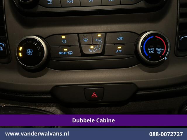 Ford TRANSIT CUSTOM 2.0 TDCI 131pk L2H1 Dubbele Cabine Euro6 Airco | 6-Zits | LED | Cruisecontrol | Parkeersensoren Achterklep, 2800kg trekvermogen