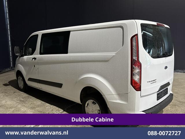 Ford TRANSIT CUSTOM 2.0 TDCI 131pk L2H1 Dubbele Cabine Euro6 Airco | 6-Zits | LED | Cruisecontrol | Parkeersensoren Achterklep, 2800kg trekvermogen