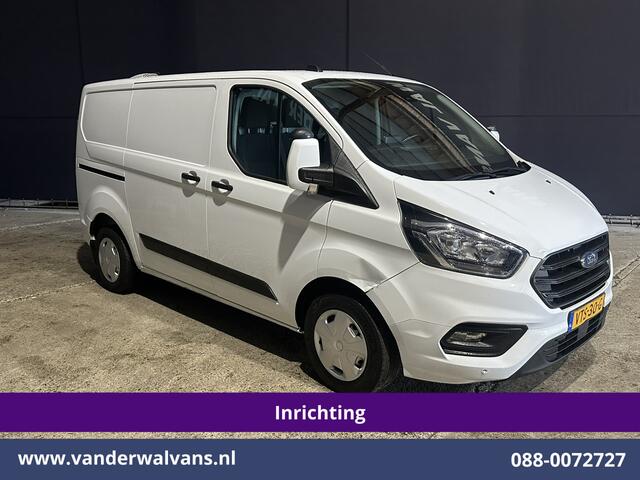 Ford TRANSIT CUSTOM 2.0 TDCI L1H1 Inrichting Euro6 Airco | Camera | LED | Cruisecontrol | Stoelverwarming | 2500kg Trekhaak Verwarmde voorruit, Parkeersensoren, Bijrijdersbank