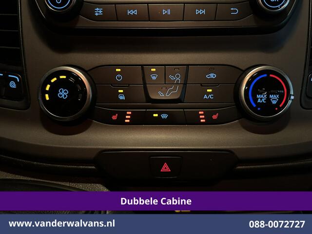 Ford TRANSIT CUSTOM 2.0 TDCI 170pk L2H1 Dubbele Cabine Euro6 Airco | 5-Zits | Camera | LED | Cruisecontrol | 2800kg Trekhaak Stoelverwarming, Verwarmde voorruit, Parkeersensoren