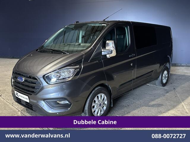 Ford TRANSIT CUSTOM 2.0 TDCI 170pk L2H1 Dubbele Cabine Euro6 Airco | 5-Zits | Camera | LED | Cruisecontrol | 2800kg Trekhaak Stoelverwarming, Verwarmde voorruit, Parkeersensoren