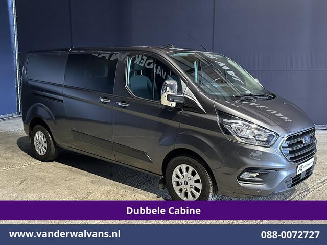 Ford TRANSIT CUSTOM 2.0 TDCI 170pk L2H1 Dubbele Cabine Euro6 Airco | 5-Zits | Camera | LED | Cruisecontrol | 2800kg Trekhaak Stoelverwarming, Verwarmde voorruit, Parkeersensoren