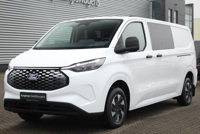 Ford TRANSIT CUSTOM E-Transit 320 L2H1 Trend 71kWh 218pk DC Automaat | Trekgewicht 2300kg | L+R Zijdeur | Keyless | Carplay/Android | Stoel+Stuurvwer. | Lease 771,- p/m