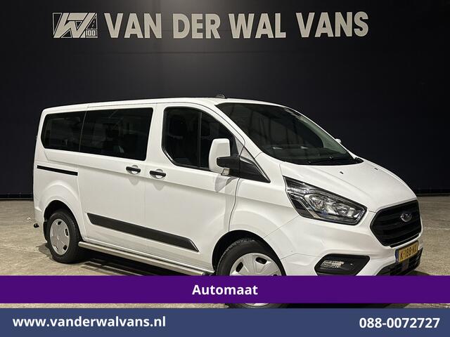 Ford TRANSIT CUSTOM 1.0 EcoBoost Hybride Automaat L1H1 9 Persoons Personenbus Euro6 Prijs INCL BTW/BPM Airco | Cruisecontrol | LED Sidebars, Verwarmde Voorruit, Stoelverwarming, Parkeersensoren, Bijrijdersbank
