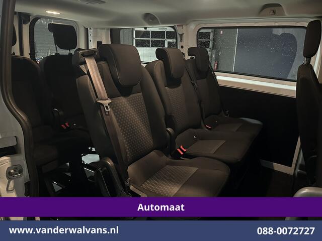 Ford TRANSIT CUSTOM 1.0 EcoBoost Hybride Automaat L1H1 9 Persoons Personenbus Euro6 Prijs INCL BTW/BPM Airco | Cruisecontrol | LED Sidebars, Verwarmde Voorruit, Stoelverwarming, Parkeersensoren, Bijrijdersbank