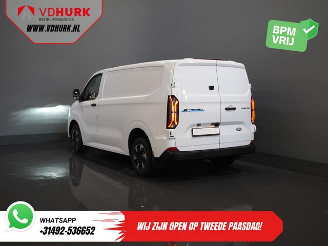 Ford TRANSIT CUSTOM E-Transit Trend 65 kWh 330 km WLTP Garantie t/m 2029/ LED/ Standkachel/ Snellader/ 2.3t Trekverm./ Stuurverw./ Stoelverw./ Carplay/ Camera/ PDC/ Cruise