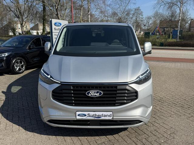 Ford TRANSIT CUSTOM 320 2.5 PHEV L2H1 Limited DC |SCI| Dubbele cabine | Dubbele schuifdeur | 360 graden camera | Adaptieve cruise control | 8-weg verstelbare en verwarmbare passagiersstoel | Inklapbare trekhaak | 17 inch velgen | AGM accu | Reservewiel | 12V aanlsuitpunt