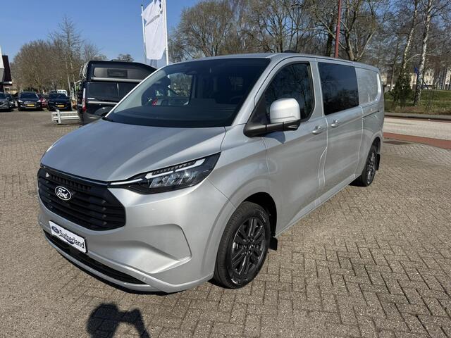 Ford TRANSIT CUSTOM 320 2.5 PHEV L2H1 Limited DC |SCI| Dubbele cabine | Dubbele schuifdeur | 360 graden camera | Adaptieve cruise control | 8-weg verstelbare en verwarmbare passagiersstoel | Inklapbare trekhaak | 17 inch velgen | AGM accu | Reservewiel | 12V aanlsuitpunt