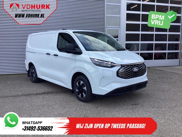 Ford TRANSIT CUSTOM E-Transit Trend 65 kWh 330 km WLTP 218 pk Garantie t/m 2027/ LED/ Standkachel/ Snellader/ 2.3t Trekverm./ Stoelverw./ Carplay/ Climate/ Camera/ PDC/ Cruise