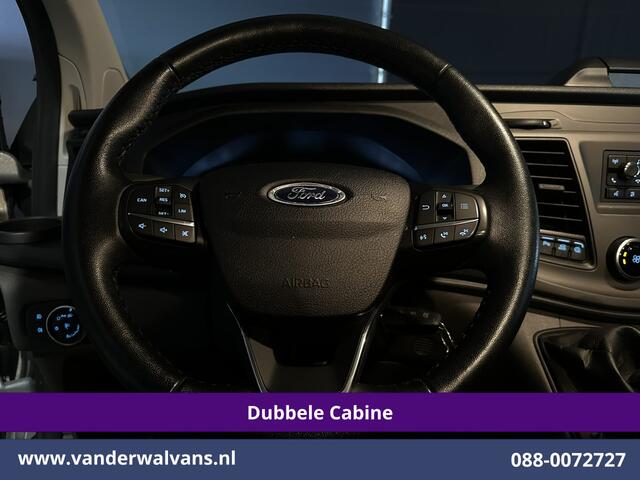 Ford TRANSIT CUSTOM 2.0 TDCI 131pk L2H1 Dubbele Cabine Euro6 Airco | 6-Zits | LED | Cruisecontrol | Verwarmde voorruit Parkeersensoren, Dakdragers