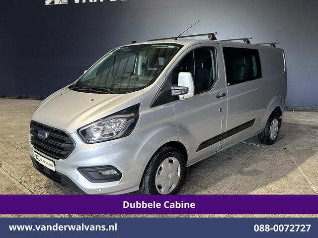 Ford TRANSIT CUSTOM 2.0 TDCI 131pk L2H1 Dubbele Cabine Euro6 Airco | 6-Zits | LED | Cruisecontrol | Verwarmde voorruit Parkeersensoren, Dakdragers