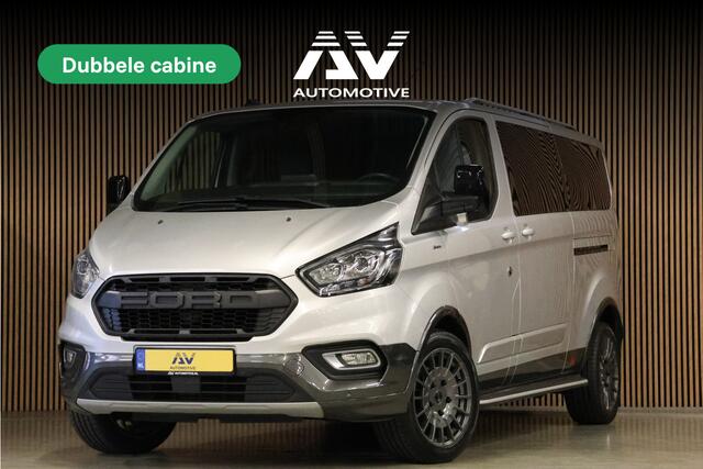 Ford TRANSIT CUSTOM 320 2.0 TDCI 170 PK L2H1 Limited DC | Dubbel Cabine | ACC | BLIS | Elek stoelen | Lederen bekleding | CarPlay | Camera | Navigatie | Trekhaak | DAB | Stoelverwarming | Nieuwe APK | 5-Zitter