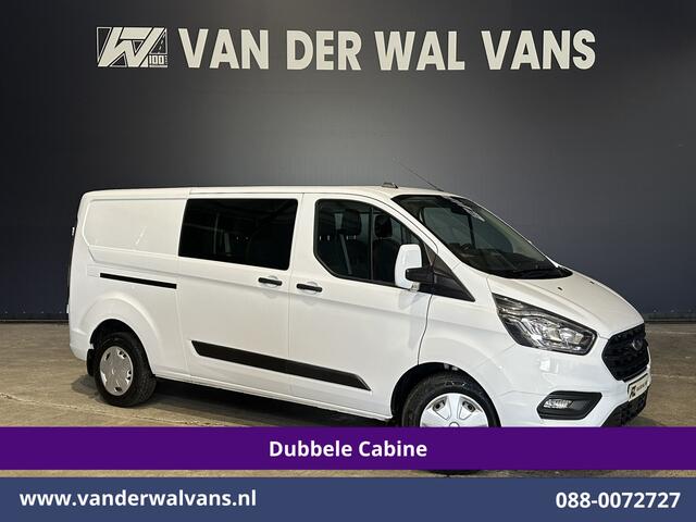 Ford TRANSIT CUSTOM 2.0 TDCI 130pk Automaat L2H1 Dubbele Cabine Euro6 Airco | 6-Zits | Camera | Navigatie | LED, Android Auto, Cruisecontrol, Verwarmde voorruit, Stoelverwarming, Parkeersensoren