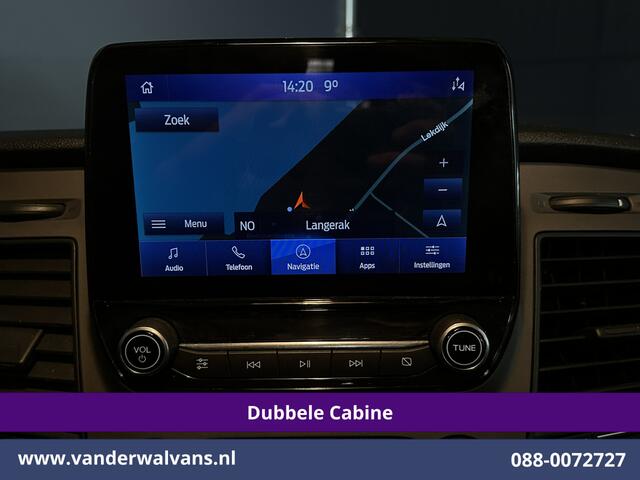 Ford TRANSIT CUSTOM 2.0 TDCI 130pk Automaat L2H1 Dubbele Cabine Euro6 Airco | 6-Zits | Camera | Navigatie | LED, Android Auto, Cruisecontrol, Verwarmde voorruit, Stoelverwarming, Parkeersensoren