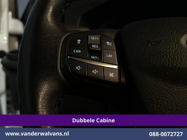 Ford TRANSIT CUSTOM 2.0 TDCI 130pk Automaat L2H1 Dubbele Cabine Euro6 Airco | 6-Zits | Camera | Navigatie | LED, Android Auto, Cruisecontrol, Verwarmde voorruit, Stoelverwarming, Parkeersensoren