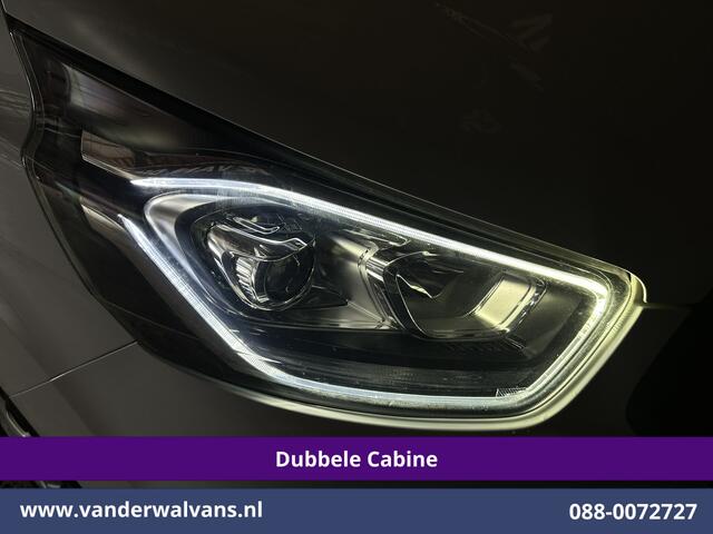 Ford TRANSIT CUSTOM 2.0 TDCI 130pk Automaat L2H1 Dubbele Cabine Euro6 Airco | 6-Zits | Camera | Navigatie | LED, Android Auto, Cruisecontrol, Verwarmde voorruit, Stoelverwarming, Parkeersensoren