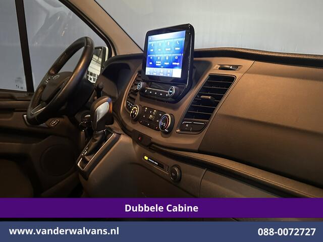 Ford TRANSIT CUSTOM 2.0 TDCI 130pk Automaat L2H1 Dubbele Cabine Euro6 Airco | 6-Zits | Camera | Navigatie | LED, Android Auto, Cruisecontrol, Verwarmde voorruit, Stoelverwarming, Parkeersensoren